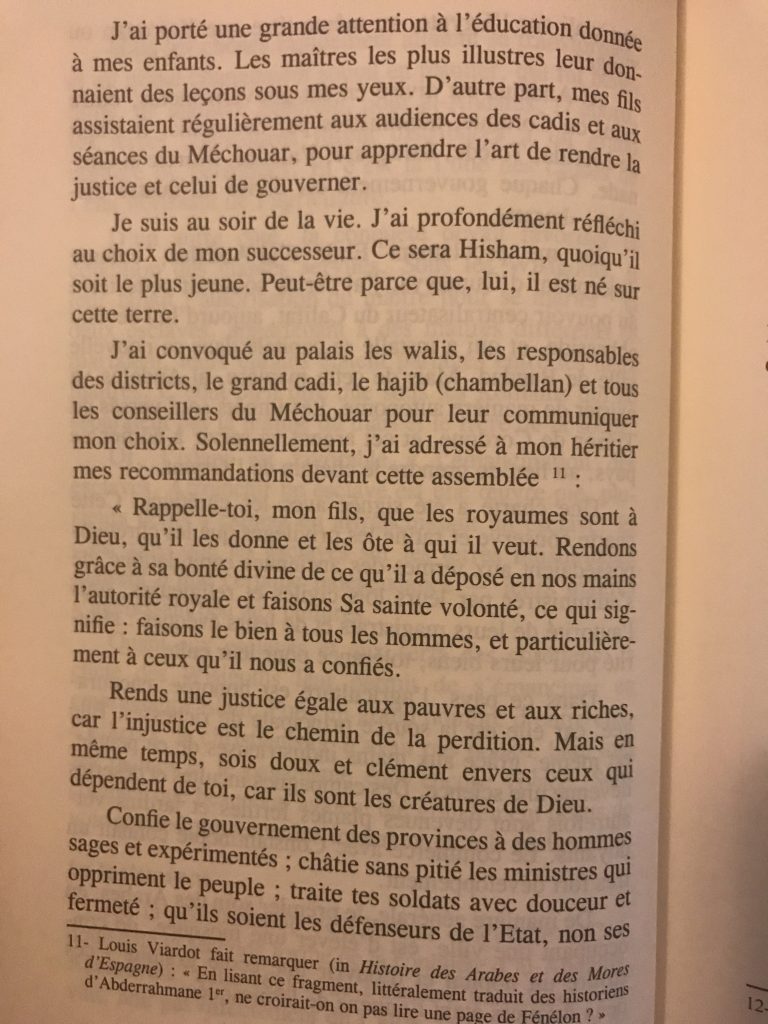 1001 Livres à Lire Avant De Mourir Les conseils d’Abderahman à son fils Hisham avant de mourir - Vie de Livre
